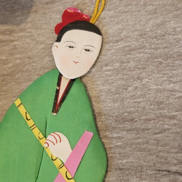 VTG Lot 6 Silk Immortals Of Eternity Chinese Mythology Paper Doll Ornaments - Picture 15 of 16